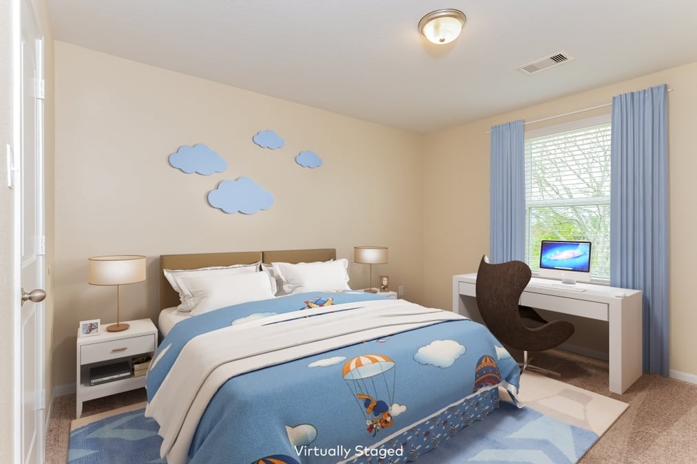 Virtual staging bedroom