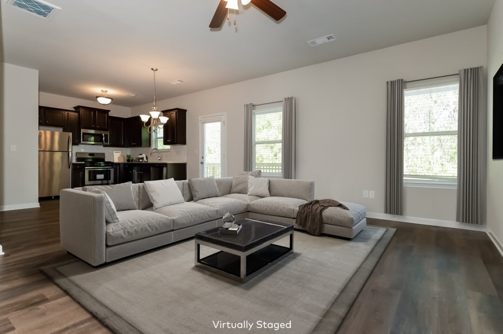Virtual staging family room
