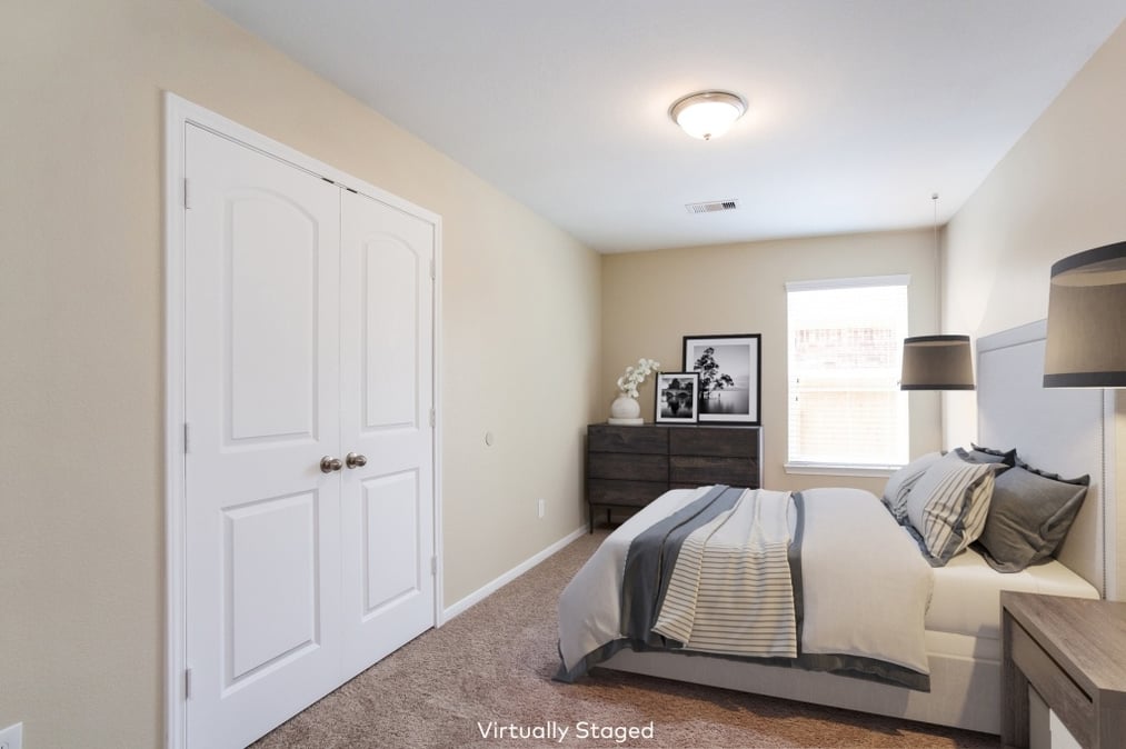 Virtual staging bedroom