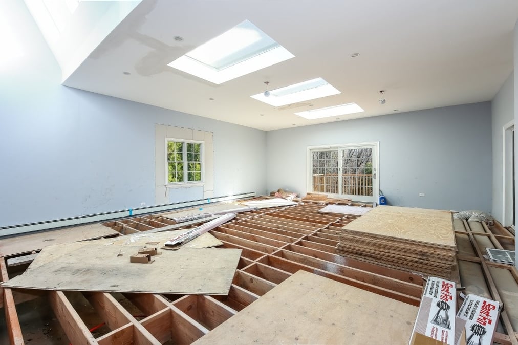 Unfinished attic