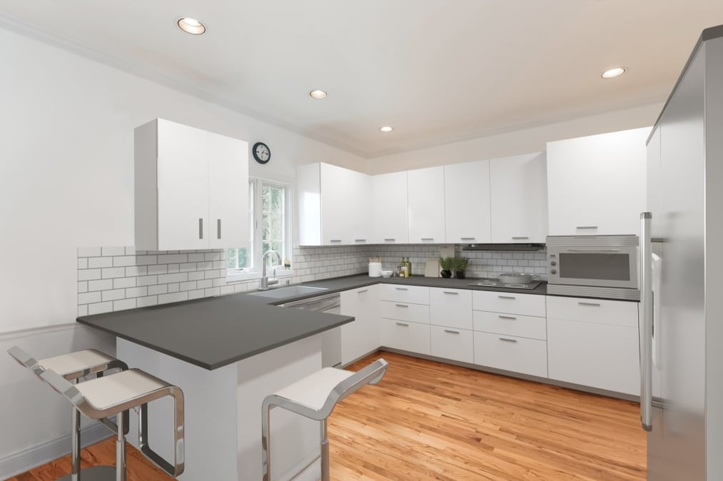 Virtual staging kitchen
